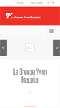 Mobile Screenshot of groupeyvanfrappier.com